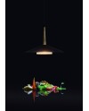 ORION * COLGANTE LED NEGRO/CUERO  1L*8W 3000K